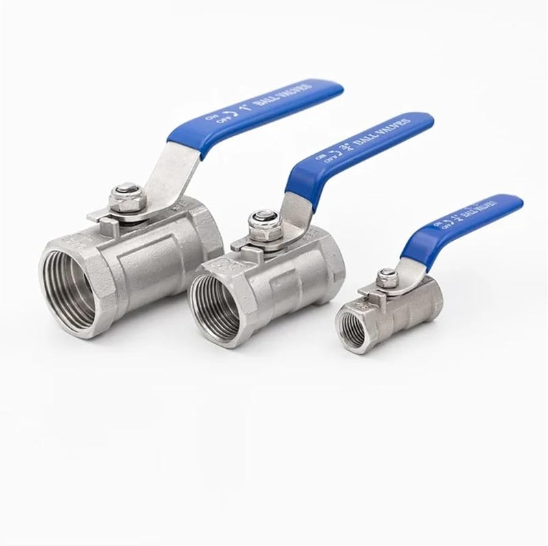 صمام كرة من الفولاذ المقاوم للصدأ SS304 1 1 4 بوصة خيطي مفتاح DN15 - Image 3