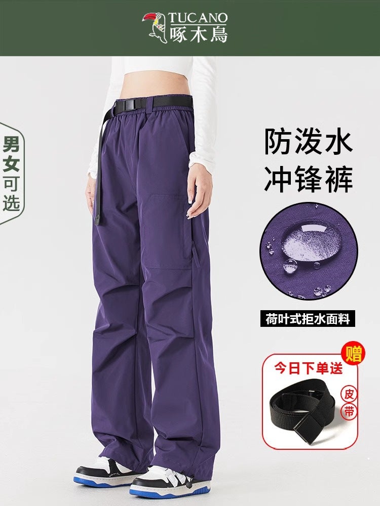 Woodpecker American-Style High Street Cockwork Pants For Women 2025 Functional Sports Casual Paratrooper Pants For Men - Image 2
