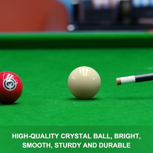 HMQQ 2 1/4" Pool Cue Ball and Professional AAAA Grade Billiards Balls,White Cue Ball, Set of 1, 6oz - Image 2