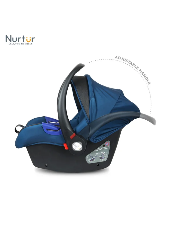 Nurtur Nemo Baby Carrier Adjustable Canopy and Handle Extra Protection 3 Point Safety Harness Suitable from 0 months to 12 months Upto 13kg Blue Official Product