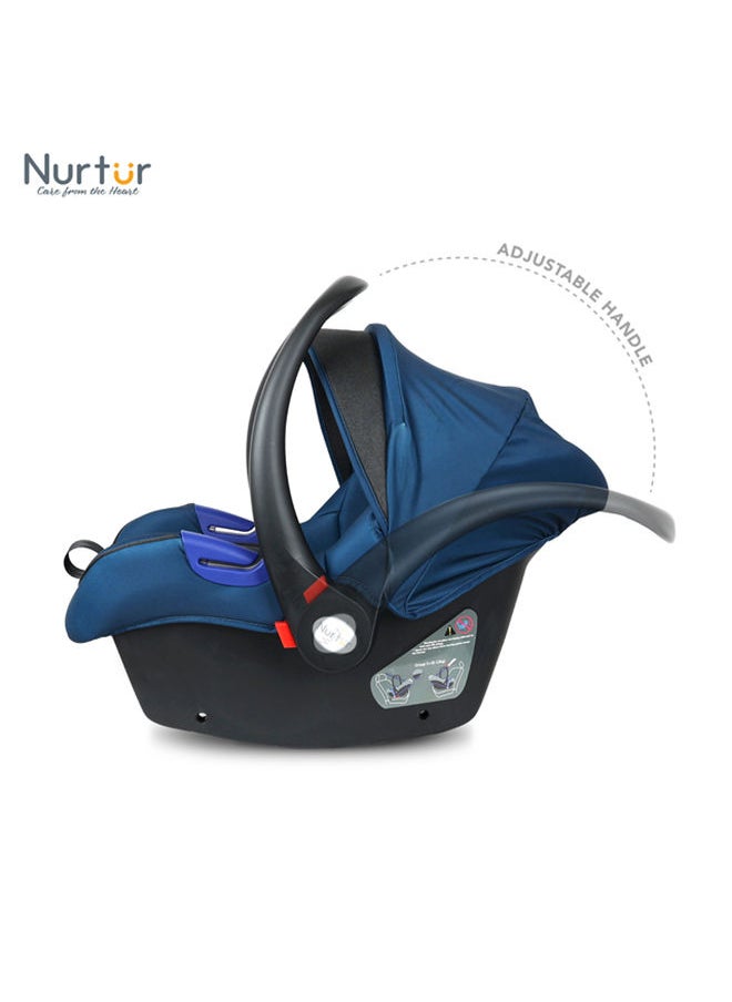 Nurtur - حاملة الأطفال نيمو، مظلة قابلة للتعديل ومقبض حماية إضافية، حزام أمان ثلاثي النقاط مناسب من 0 شهرًا إلى 12 شهرًا حتى 13 كجم، منتج رسمي أزرق - Image 1