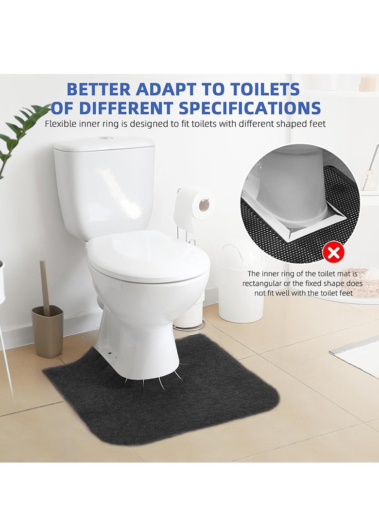U-Shaped Washable Toilet Training Mat – Reusable Bathroom Rug, Toilet Floor Liner, Suitable for Child and Adult Toilet Training - Image 3