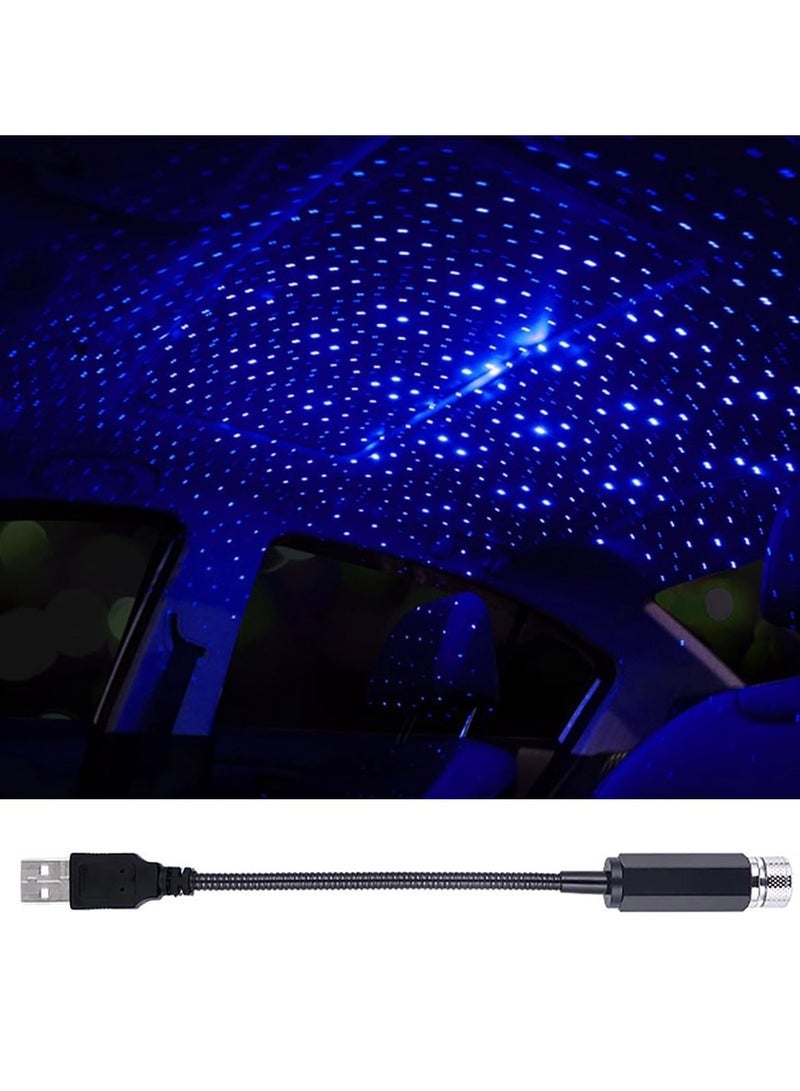 Car Mounted Usb Star Projector Night Light, 360 ° Adjustable Romantic Starry Sky Projector Car Light, Portable Interior Decoration Car Roof Light Suitable For Bedroom, Car, Party, Wall, Ceiling Atmosphere Light, Purplish blue - Image 2