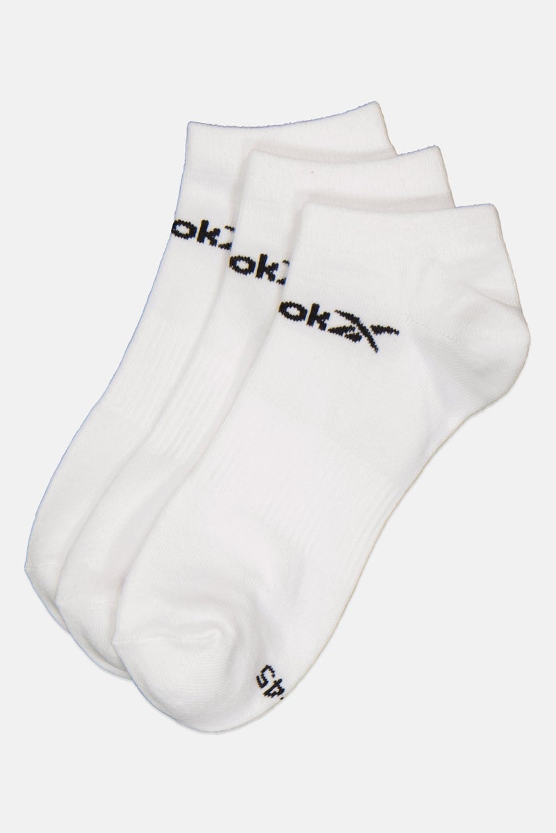 Reebok Men 6 Pairs Brand Logo Low Cut Socks, White - Image 1