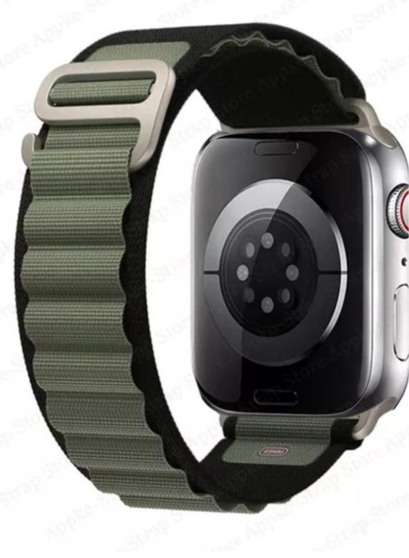 Replacement band for Apple Watch black with military  size 44