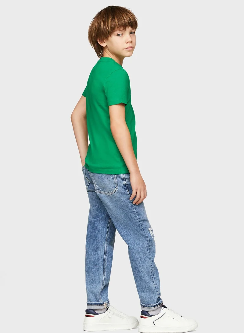 TOMMY HILFIGER Kids Text Print T-Shirt