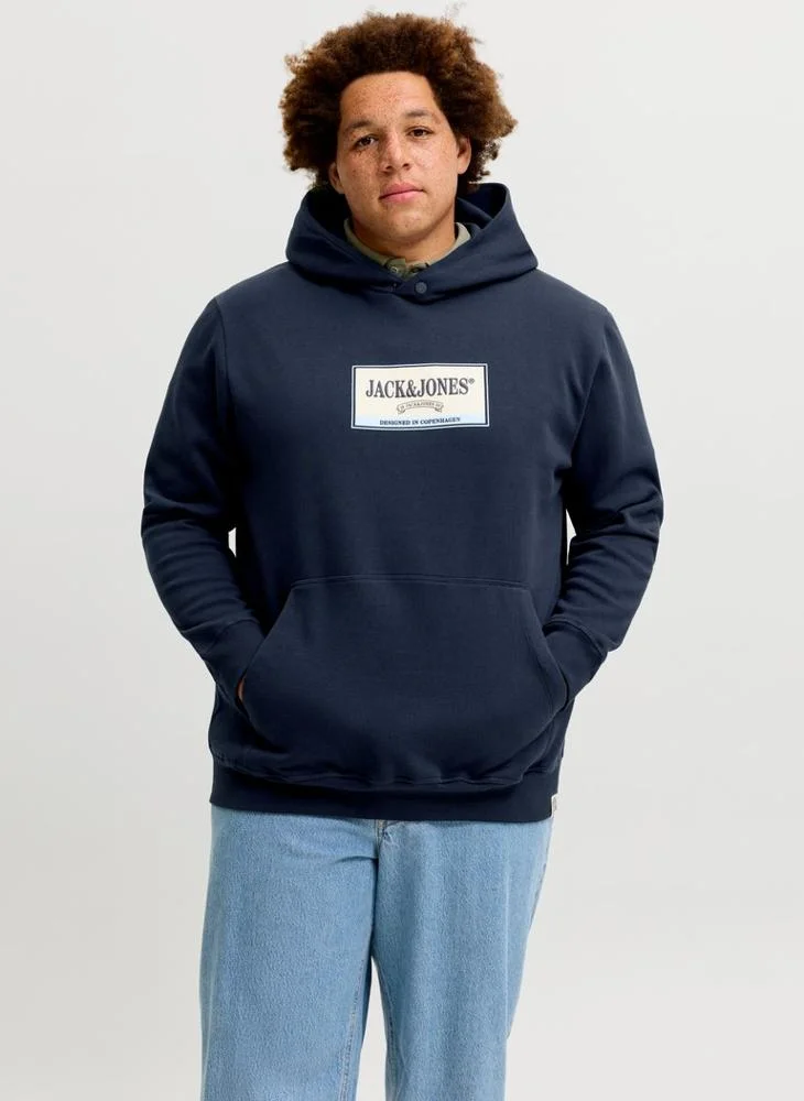 JACK & JONES Plus Size Graphic Pullover Sweatshirt