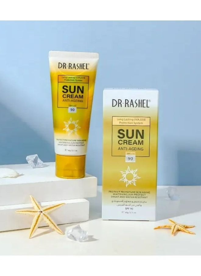 RASHELL Anti-ageing and whitening sun cream SPF90 60g  - Image 3