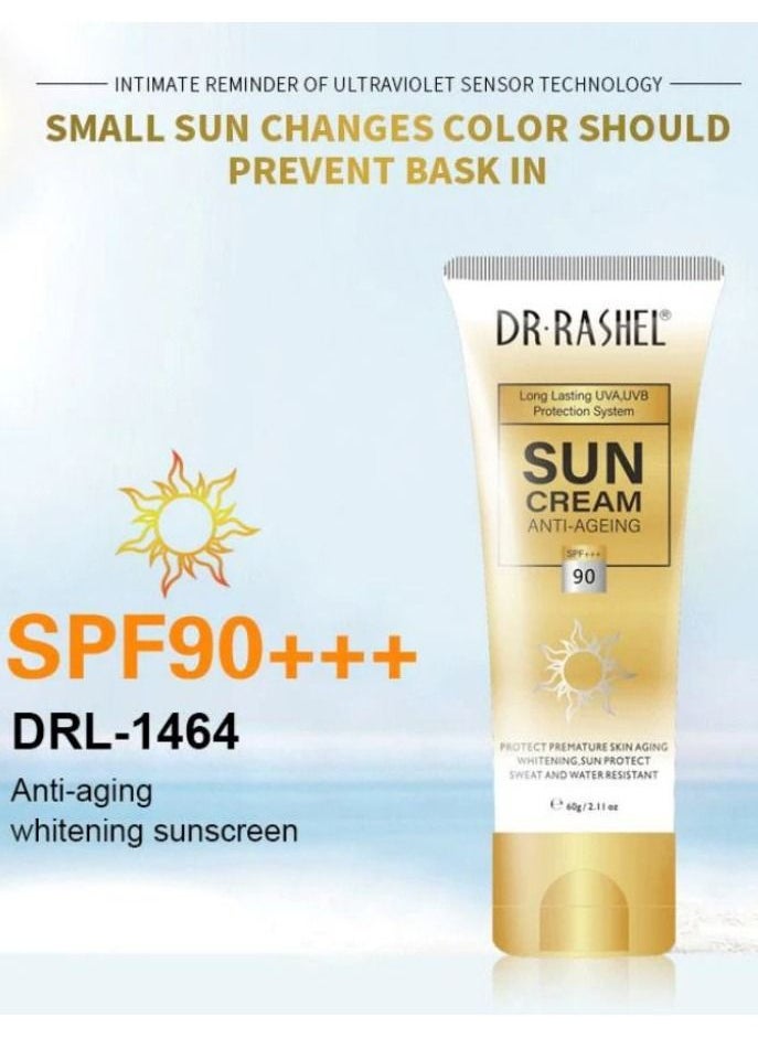 RASHELL Anti-ageing and whitening sun cream SPF90 60g  - Image 2