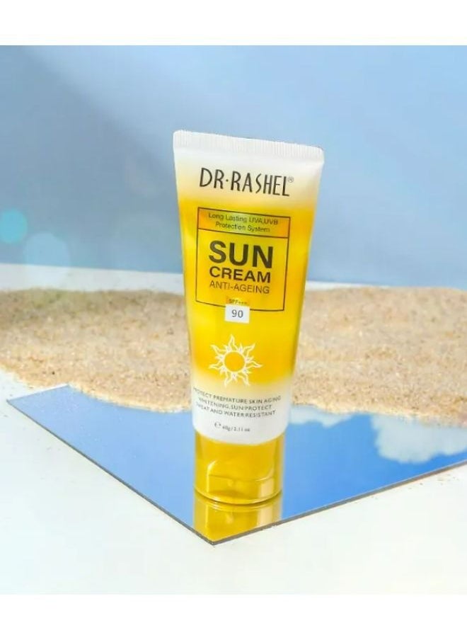 RASHELL Anti-ageing and whitening sun cream SPF90 60g  - Image 4