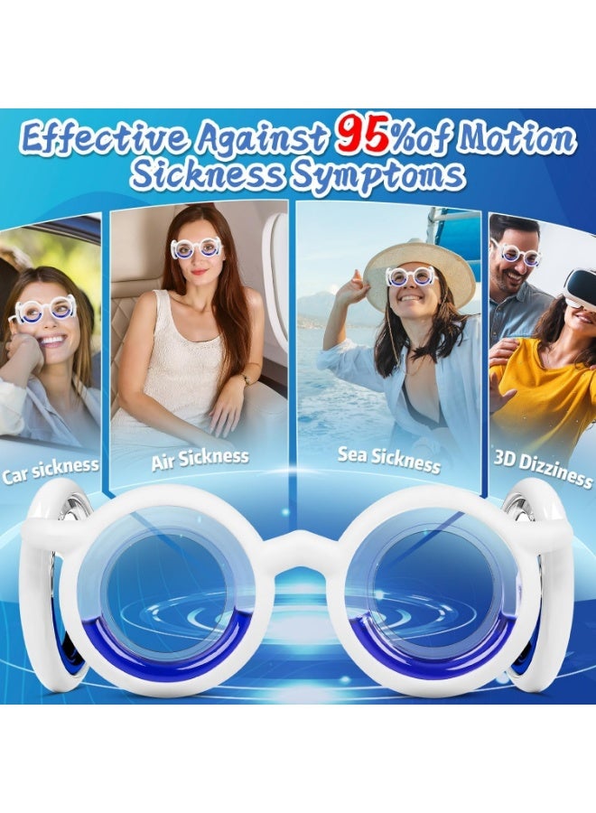 Motion Sickness Glasses, Ultra-Light Anti Nausea Vertigo Glasses, Unisex Relieve Carsickness Airsickness Seasickness Glasses for Adults Children - Image 4