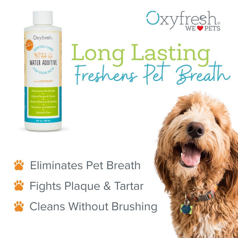Oxyfresh Premium Pet Dental Care Solution Pet Water Additive: Best Way to Eliminate Bad Dog Breath and Cat Bad Breath - Fights Tartar & Plaque - So Easy, Just Add to Water! Vet Recommended 128 oz. - Image 2