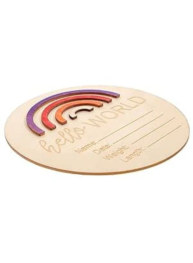 UPKOCH Wooden Baby Milestone Month Cards Nursery Decor Photo Prop Newborn Gift - Image 1