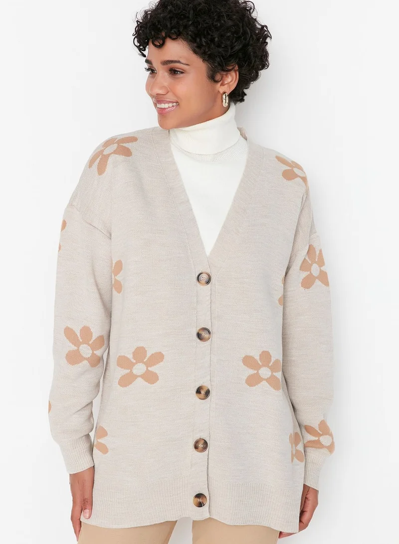 ترينديول Floral Printed Cardigan