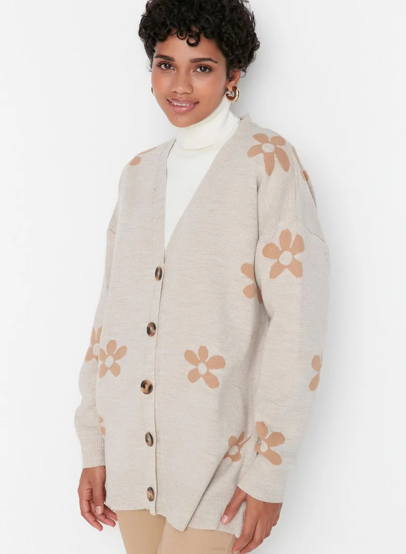 ترينديول Floral Printed Cardigan