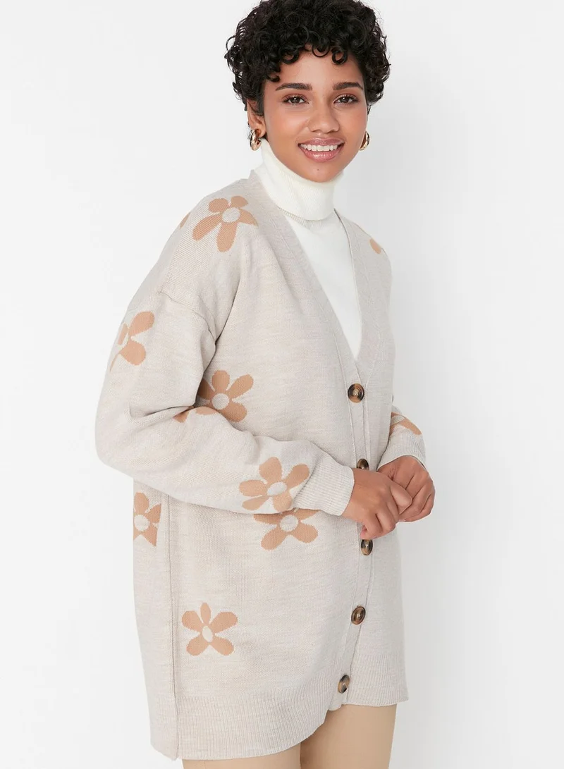 ترينديول Floral Printed Cardigan