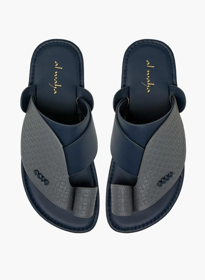 Al Waha Men Toe Loop Detail Arabic Sandals