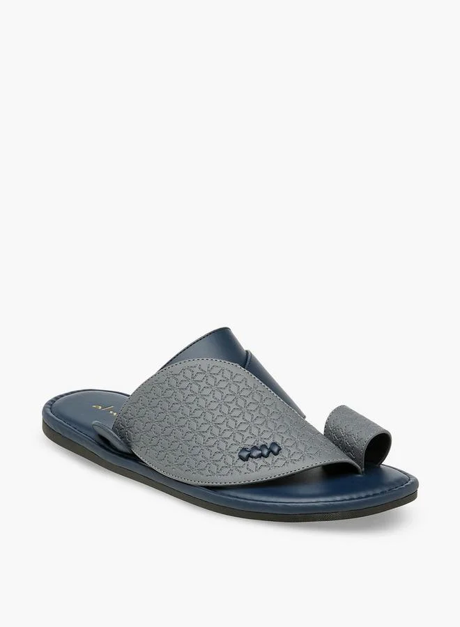 Al Waha Men Toe Loop Detail Arabic Sandals