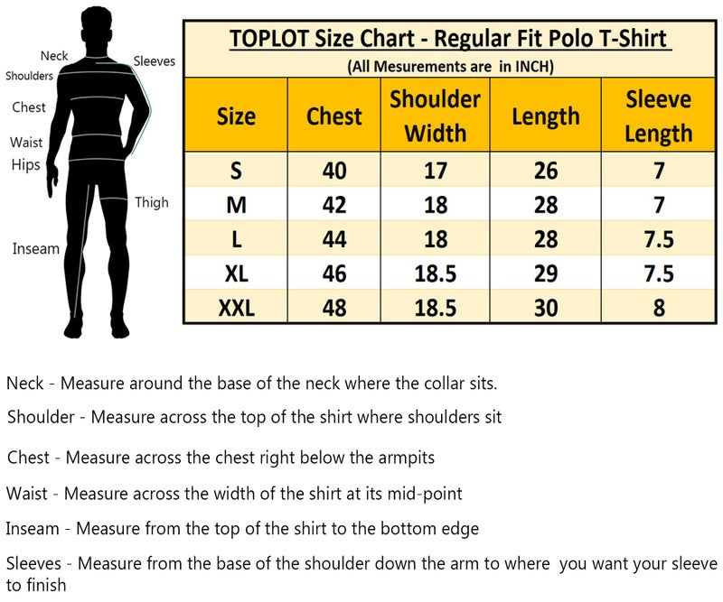 TOPLOT T Shirt for Men || Men Casual T-Shirt || Regular Fit || Printed Polo (Printed-Polo-5218-Grey-XXL) - Image 3
