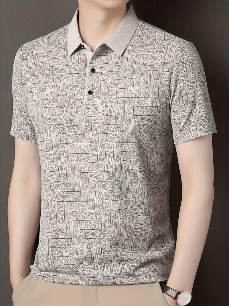 TOPLOT T Shirt for Men || Men Casual T-Shirt || Regular Fit || Printed Polo (Printed-Polo-5218-Grey-XXL) - Image 2