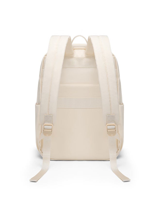 V.nine Large Capacity School Backpack For Middle And High School Students, Academic Style Backpack, Cream-colored Double Shoulder Laptop Bag For College Students, Sea Salt Milk White - Image 3