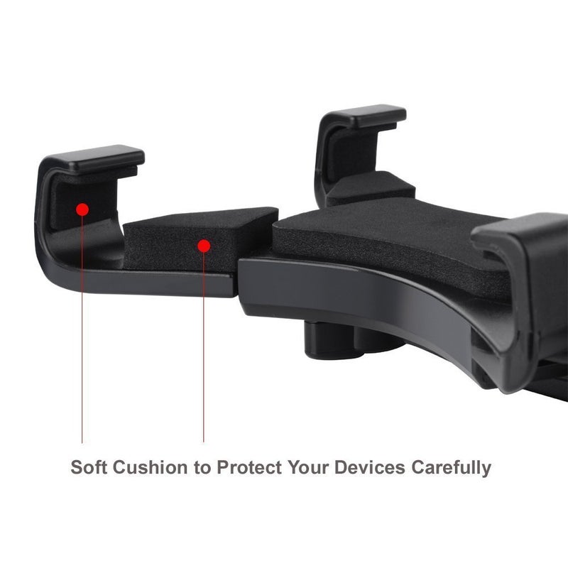 توجس Universal Tablet Tripod Mount Holder for Apple iPad, Samsung Galaxy Tab, Google Nexus, iPhone - Black - Image 3