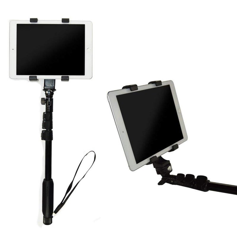 توجس Universal Tablet Tripod Mount Holder for Apple iPad, Samsung Galaxy Tab, Google Nexus, iPhone - Black - Image 5