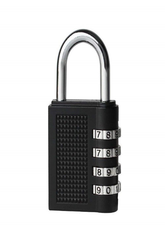 SBA PRIME Zinc 4 Digit Combination Padlock | Waterproof Outdoor Locker Lock for School, Gym, Fence, Toolbox, Gate & Storage (Black, 1 Pack) - Image 1