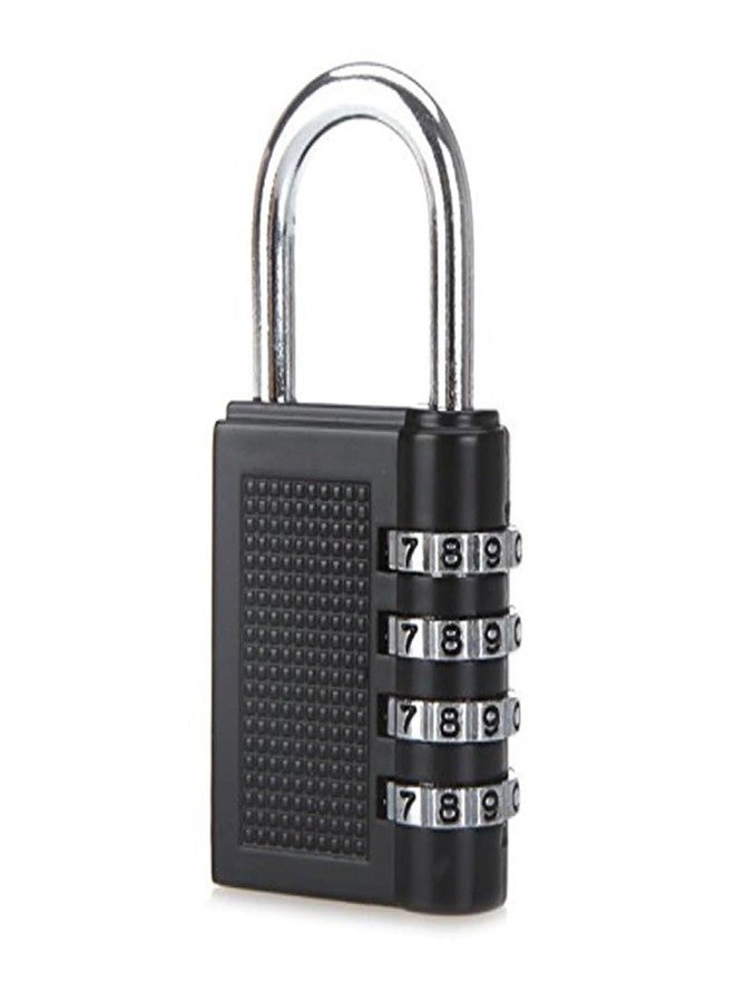 SBA PRIME Zinc 4 Digit Combination Padlock | Waterproof Outdoor Locker Lock for School, Gym, Fence, Toolbox, Gate & Storage (Black, 1 Pack) - Image 5
