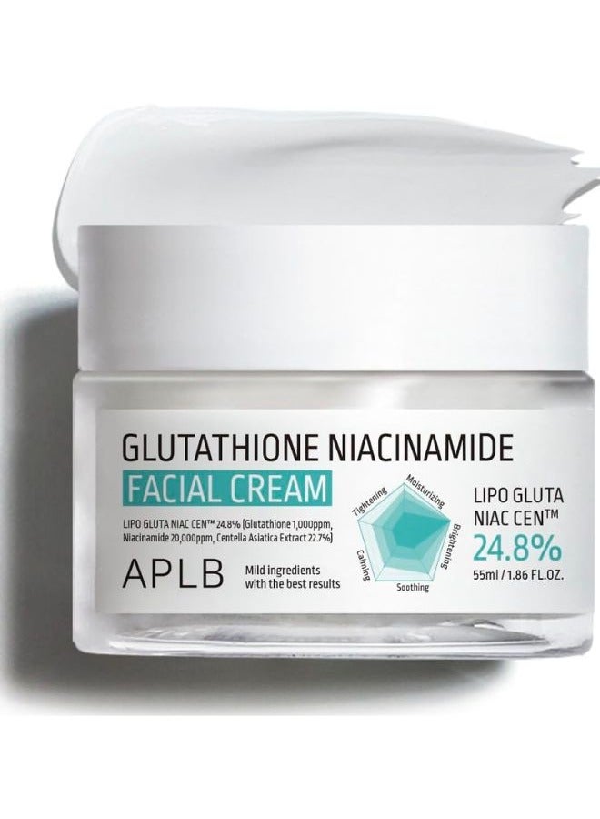APLB Glutathione Niacinamide Facial Cream 55ml, Korean Skincare, Deep hydration - Image 1