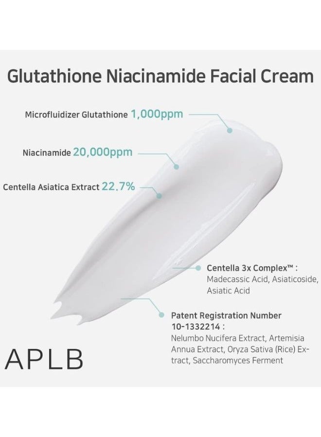 APLB Glutathione Niacinamide Facial Cream 55ml, Korean Skincare, Deep hydration - Image 3