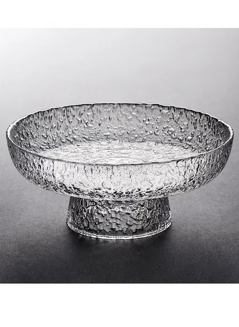 وعاء فواكه زجاجي، سلة فاكهة لطاولة المطبخ، وعاء سلطة شفاف، وعاء زخرفي لتزيين الطاولة، وعاء تقديم للفواكه والوجبات الخفيفة والحلوى من كوكيجو، عدد القطع: 1 - Image 1