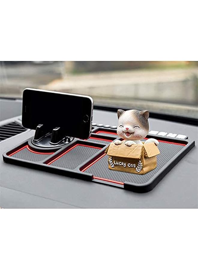 KASTWAVE Multipurpose Anti-Slip Mat For Car Dashboard Silicone Mobile Phone Holder Multifunction Instrument Panel Storage Pad - Image 3