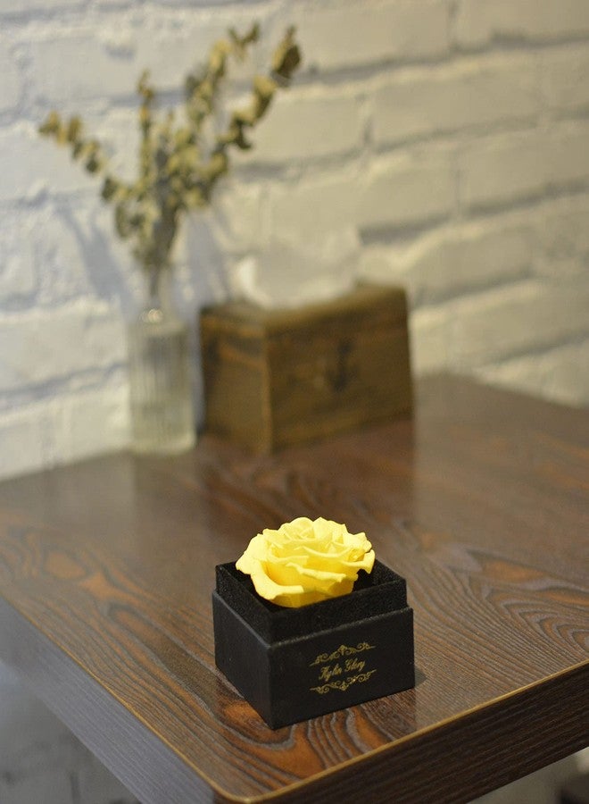 Kylin Glory Fresh Cut Flower Preserved Rose for Women Mom Wife Girlfriend - Flower Gift Real Rose Decor for Mother's Day Valentine's Day Wedding Party Celebration Birthday Anniversary (Yellow) - Image 2