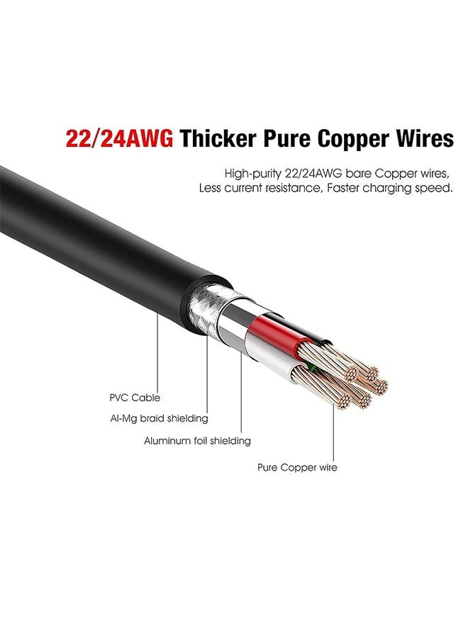 Beauenty Link Cable for Meta Quest Pro/Oculus Quest 2 Cable for PC Gaming and Charging, High Speed Data Transfer  Fast Charger Cord Angled Type C USB3.2 Gen1 to USB Type A Power Cable (16ft/5m) - Image 4