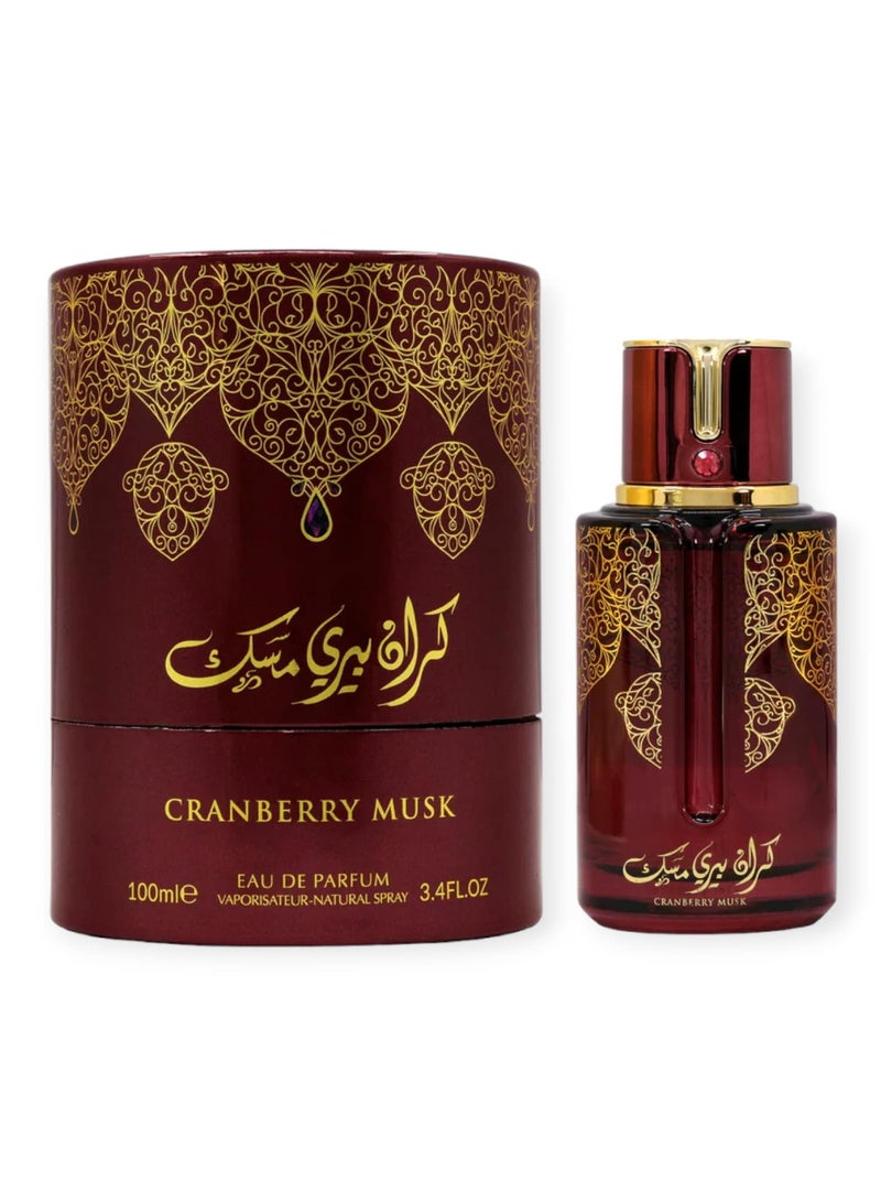 My Perfumes CRANBERRY MUSK from ARABIYAT PRESTIGE Premium Musk Collection Eau De Parfum for Men and Women 100ml - Image 1