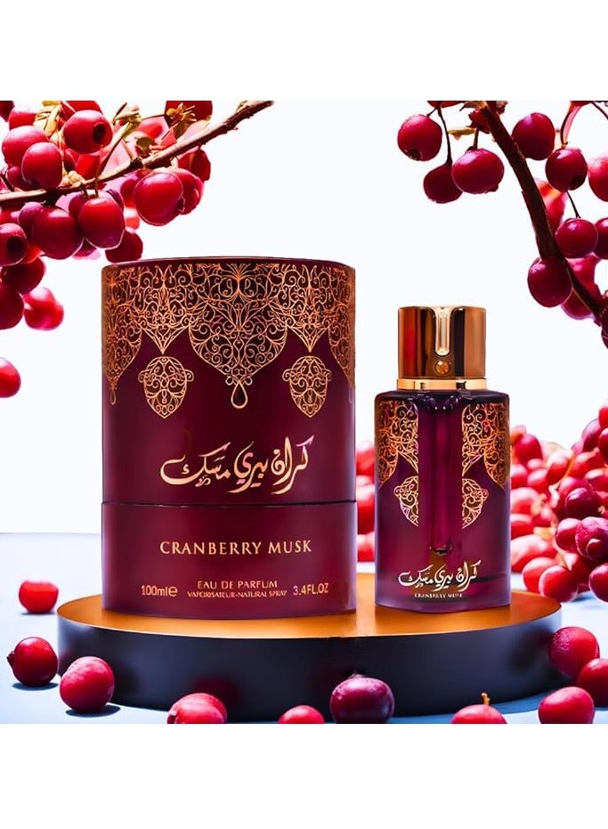 My Perfumes CRANBERRY MUSK from ARABIYAT PRESTIGE Premium Musk Collection Eau De Parfum for Men and Women 100ml - Image 5