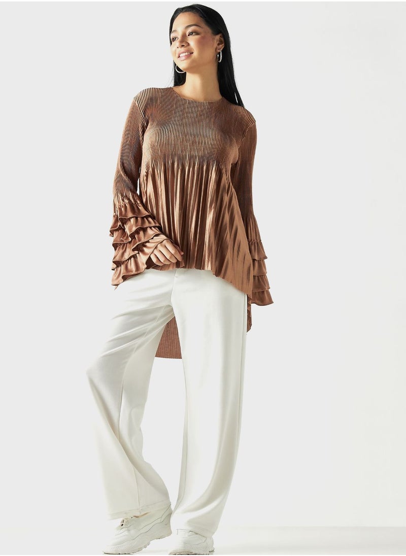 2Xtremz - Ruffle Sleeve Tiered Top - Image 1