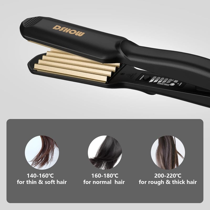 DSHOW Crimping Iron Hair Crimper for Hair Hair Waver Volumizing Crimper with Titanium Ceramic Plates Styling Tools for Women Girls - Image 5