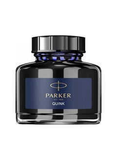 PARKER 1-Piece Quink Fountain Pen Ink Refill Bottle 57ml Content Blue-Black  - Image 1
