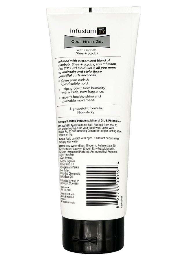 INFUSIUM 23 Curl Hold Gel with Baobab, Shea, and Jojoba - 8oz., White - Image 2
