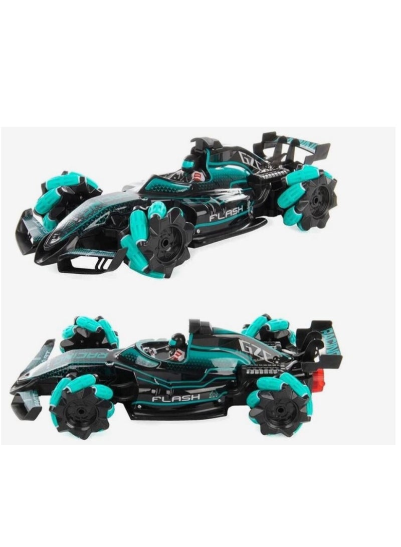 Crazon Musical Smoking Racing Car 2.4G Blue - Image 2