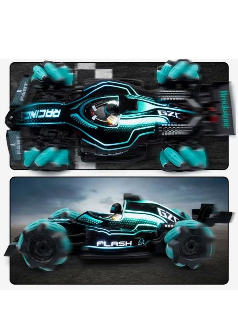 Crazon Musical Smoking Racing Car 2.4G Blue - Image 3