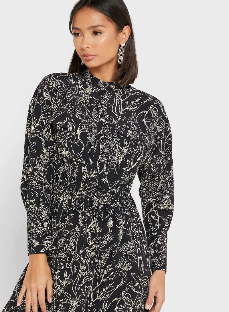 TOPSHOP Sketch Chuck Shirt Dress