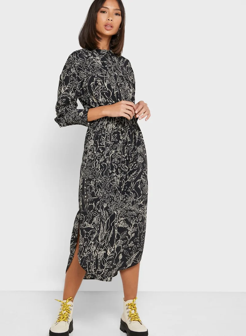 TOPSHOP Sketch Chuck Shirt Dress