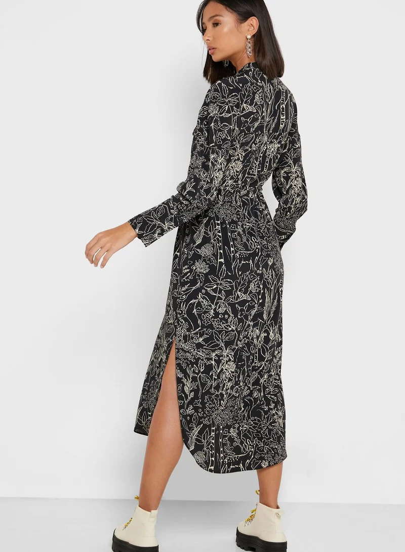 TOPSHOP Sketch Chuck Shirt Dress