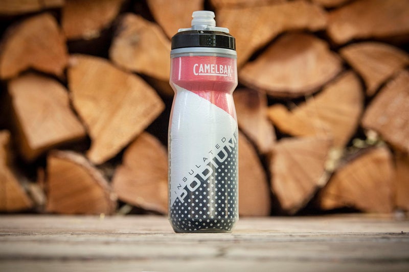 CamelBak Podium Chill Insulated Bike Water Bottle - Easy Squeeze Bottle - Fits Most Bike Cages - 24oz  Orange - Image 2