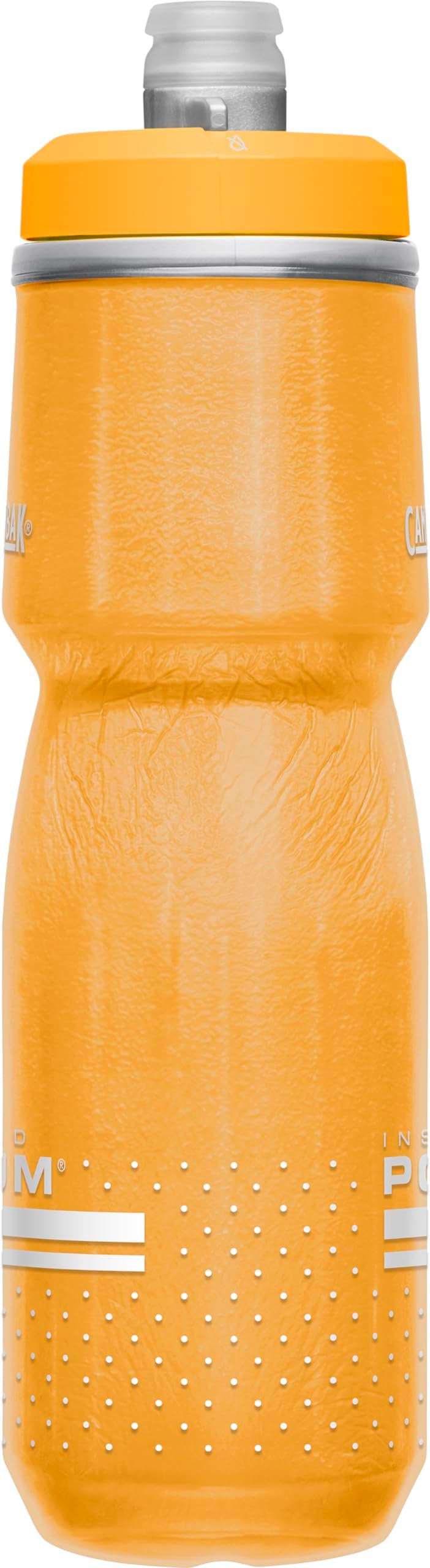 CamelBak Podium Chill Insulated Bike Water Bottle - Easy Squeeze Bottle - Fits Most Bike Cages - 24oz  Orange - Image 3