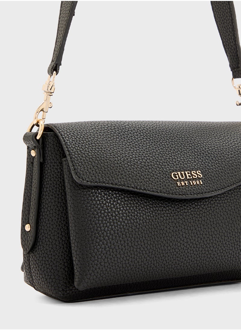 GUESS Brenton Flap Shoulder Bag  - Image 4