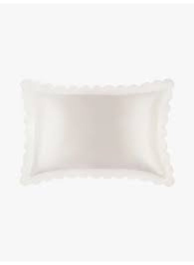 Slip Pure Silk Queen Pillowcase with scalloped edge - white 1 piece - Image 3